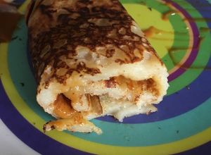Una foto de Pancake de guineo