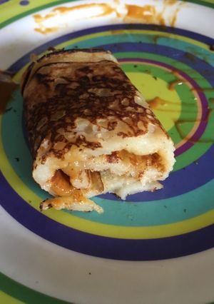 Una foto de Pancake de guineo