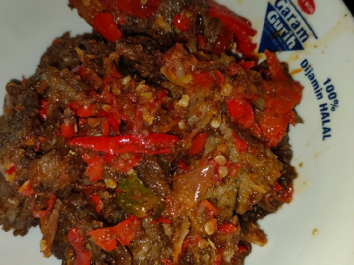 Cara Gampang Membuat Resep Dendeng sapi balado yang Enak