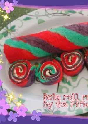 Foto resep Rainbow roll cake