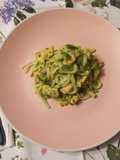 Taglierini salmone fresco crema di zucchine