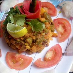 A picture of Potato beans sabji.
