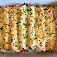 A picture of Creamy Chicken & Mushroom Enchiladas.