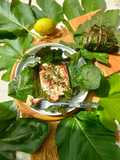 Feta al cartoccio con foglie di fico