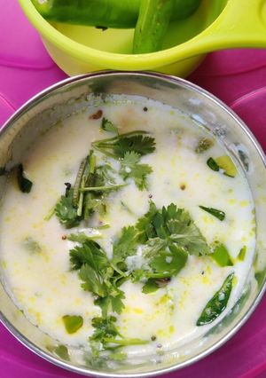 A picture of Curd chilli raita.