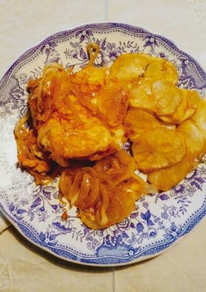 Una foto de Bacalao a la portuguesa