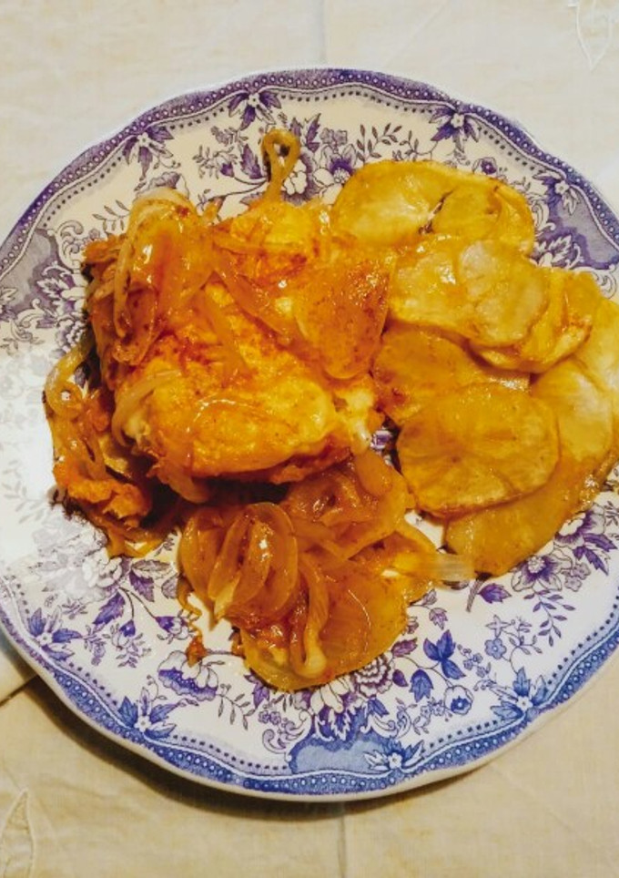 Una foto de Bacalao a la portuguesa