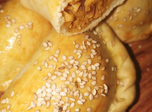 Una foto de Empanadas de soja texturizada!🥟🥟