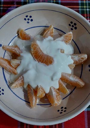 Foto di Yogurt fatto in casa con mandarini del mio giardino
