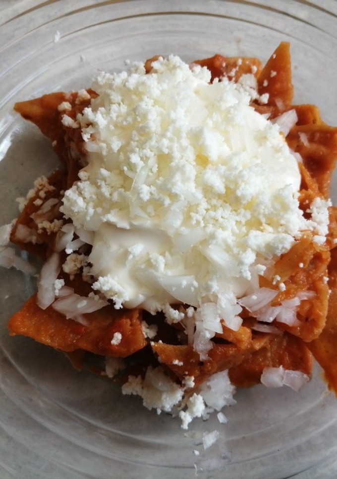 Una foto de Chilaquiles Rojos