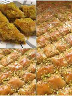 صورة لوصفة بقلاوة بالفستق
