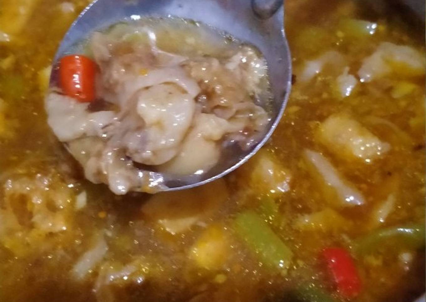 Asem - asem koyor (tetelan sapi)