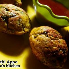A picture of Methi Muthiya Appe.
