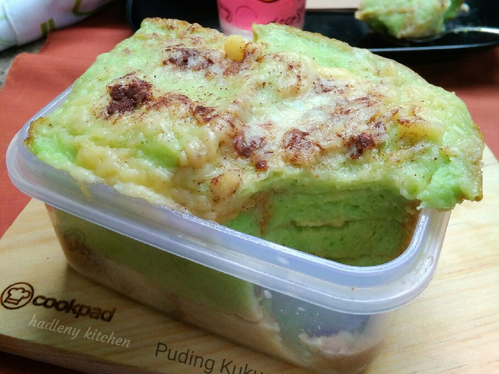 Ini dia! Bagaimana cara membuat Puding Kukus Roti Pandan Keju  sesuai selera