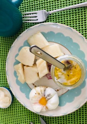 Una foto de Huevos ponchados a la Pinochetta. Camino de sabores