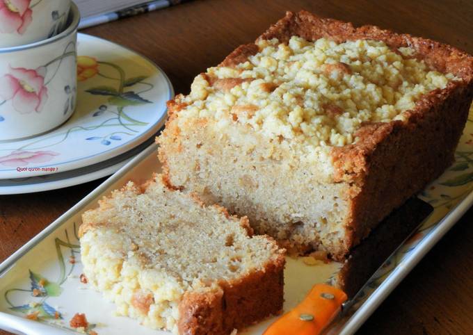 Cake crumble pomme/poire de Yotam Ottolenghi