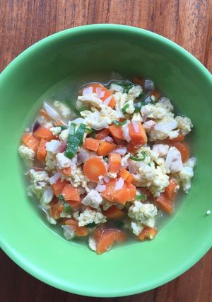 Foto resep MPASI 1 Tahun KeatasSup Bening Telur Ayam & Tempe