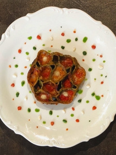 Foto di Cartellate salate con pasta fresca agli spinaci e fonduta di parmigiano