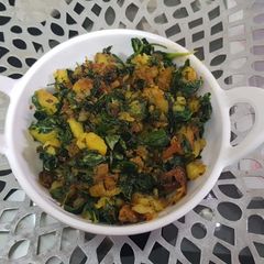 A picture of Aloo methi.