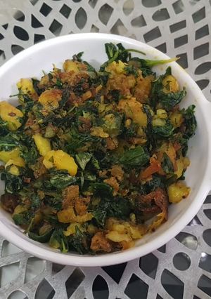 A picture of Aloo methi.