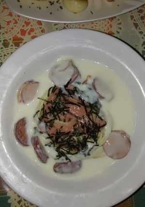 Foto resep Spageti Saus Krim Tobiko
