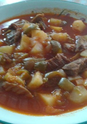 Una foto de Picadillo de carne deshebrada "a la enojona"