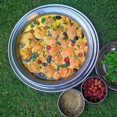 A picture of Hyderabadi Dahi baray chat.