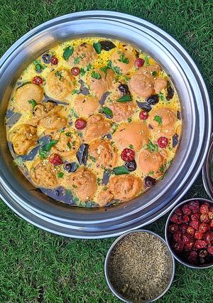 A picture of Hyderabadi Dahi baray chat.