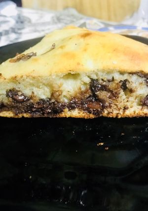 Una foto de Queque de yogurt, plátano y chips de chocolate