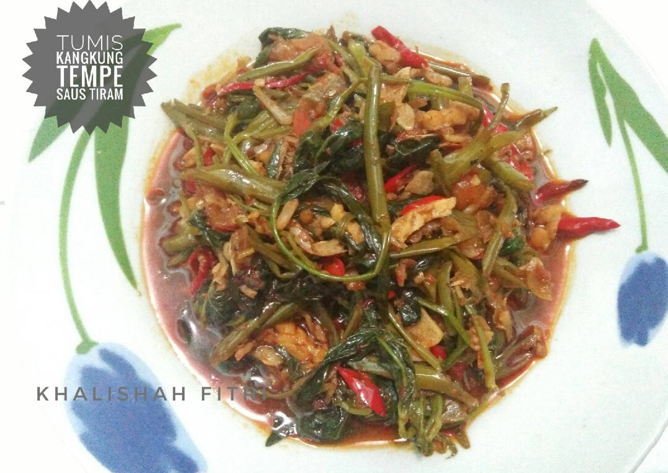 Saus Tiram Goreng Tempe Kangkung :