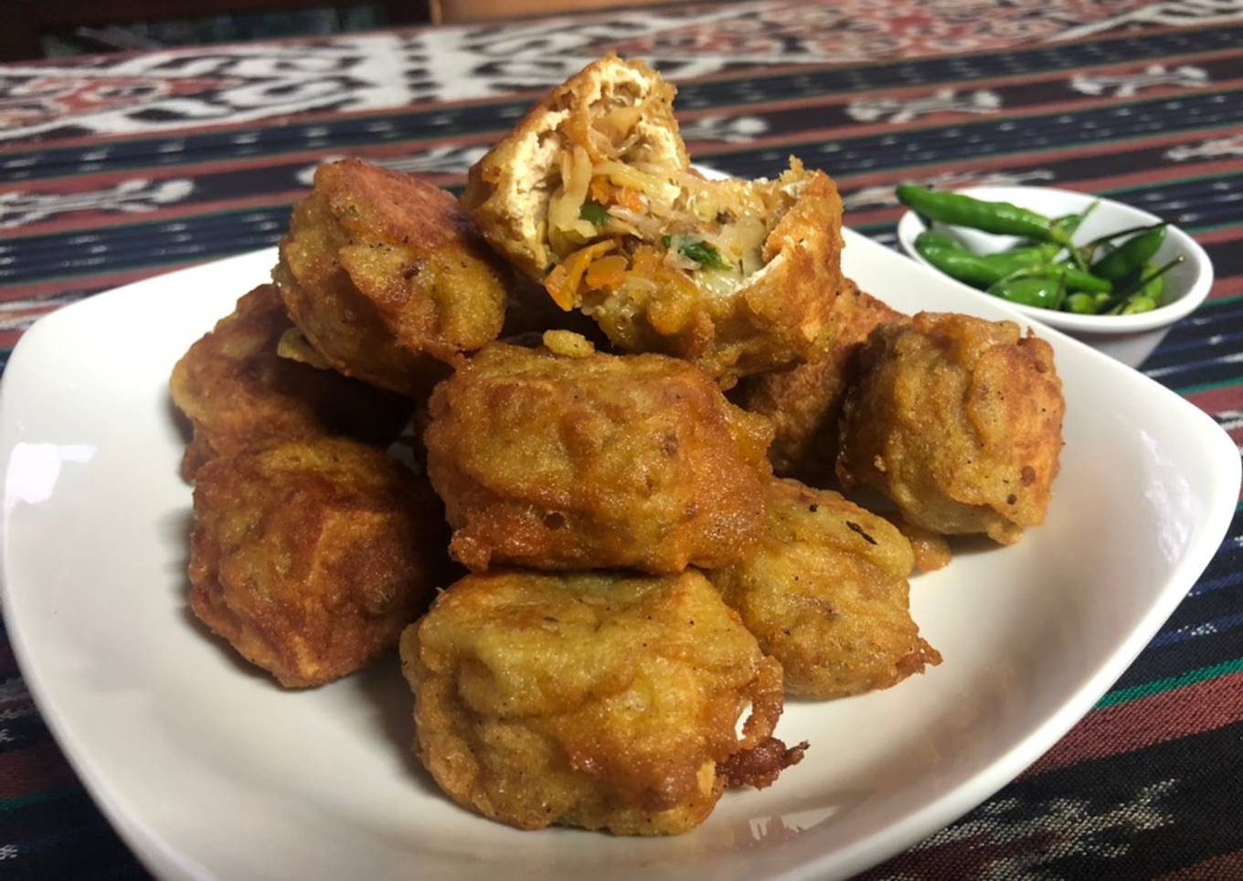 Tahu Isi Sayur Goreng Renyah Ala Tukang Gorengan