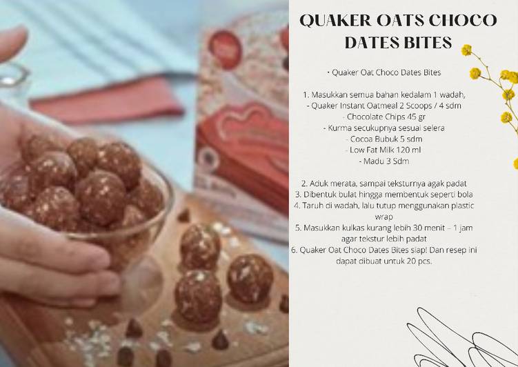 Siap Saji Quaker Oats Choco Dates Bites Enak dan Sehat