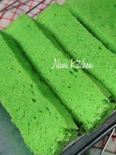 Foto resep Brownies kukus pandan irit, cuma 2 telur