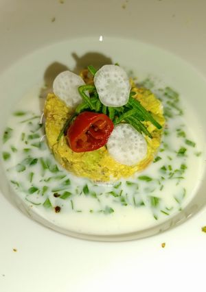 Фото Окрошка 🥘 з форелі та мідій.