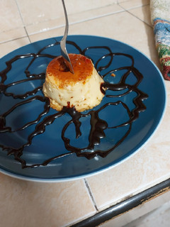 Una foto de Flan napolitano.🤤