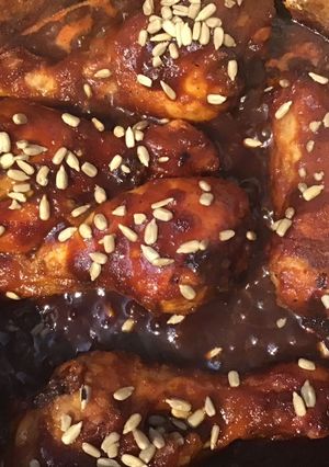 A picture of California Farm Gochujang Pepper Glaze Chicken Thighs.