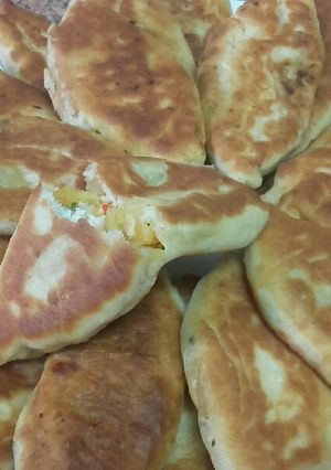 Una foto de Fataer rellenos de verduras y atún sin horno