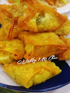 Hình của món Hoành thánh chay.