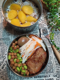 炸排骨時蔬便當 的食譜成品照片