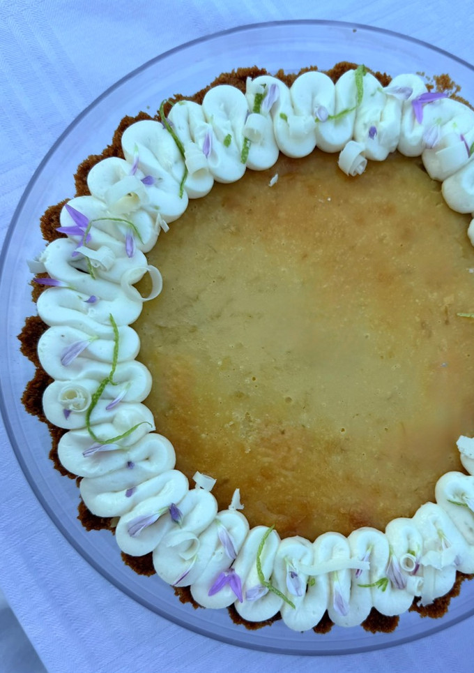 Una foto de Key lime pie