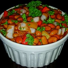 A picture of Mike's BBQ Baked Beans.