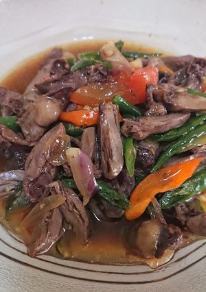 Foto resep Oseng jantung ayam cabe ijo