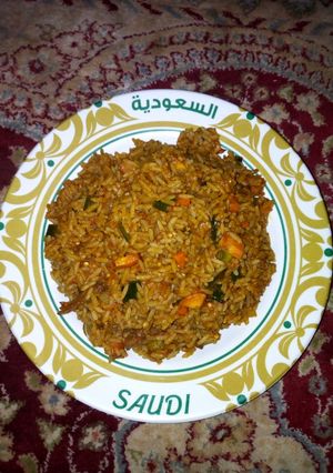 A picture of Locust beans Jellof Rice.