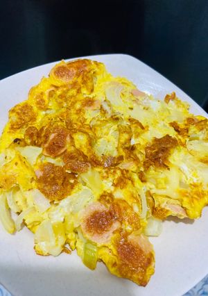 Foto resep Omelette Sosis Keju