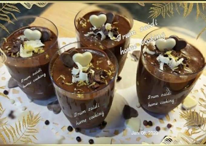 Steps to Make Favorite 🍫🥃Chocolate Mousse🥃🍫