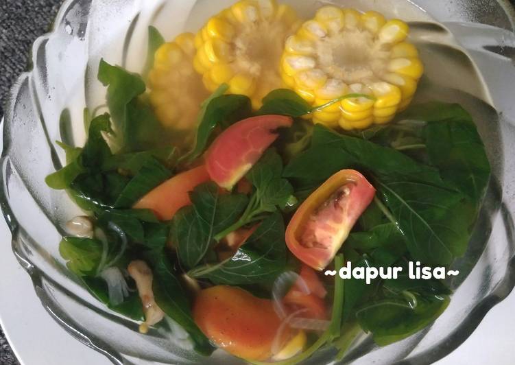 Sayur bening bayam simple ala dapuR Lisa