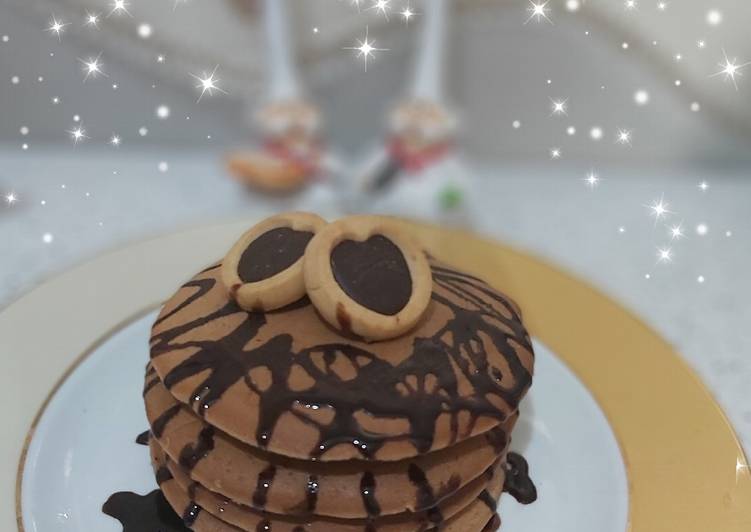 پنکیک کاکائویی با سس شکلات دستورپخت توسط Setare کوکپد