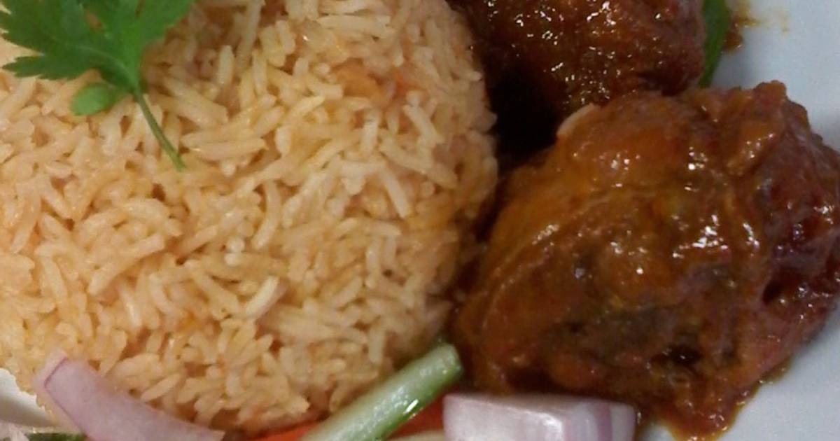 Resep Nasi Tomat Dan Ayam Masak Merah Oleh Ngaliman Muhsien Cookpad
