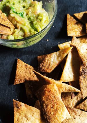 A picture of Healthy Homemade Nachos.