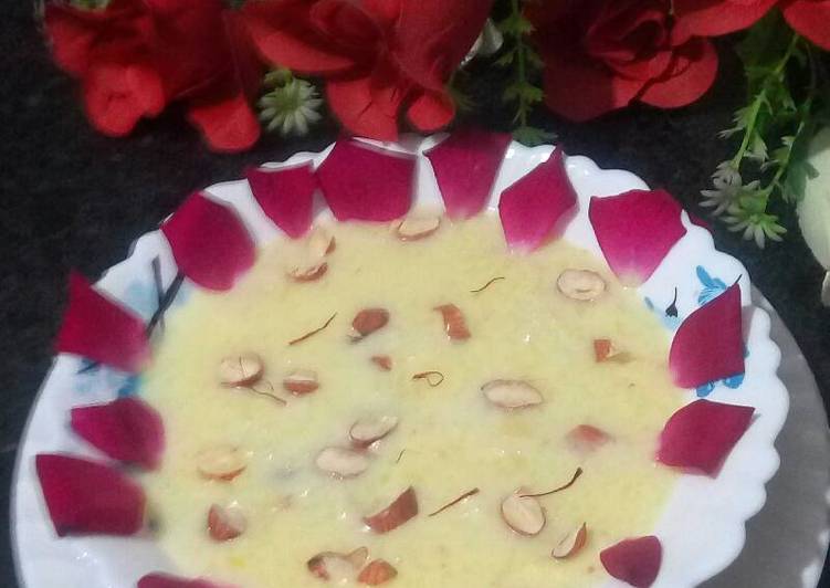 Rose flavoured kheer